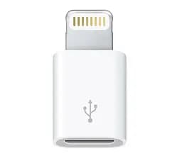 Адаптер microUSB мама - Lightning папа переходник