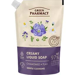 Жидкое мыло Зеленая Аптека Ромашка и лен, 460 мл