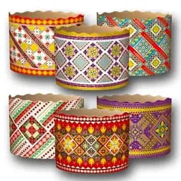 Форми для випічки паски Традиційні 11х8.5 см 50 шт.