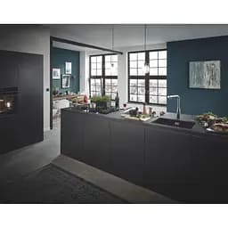 Мийка для кухні Grohe 610 x 457 мм, Granite Black (31655AP0) - мініатюра 6