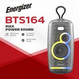 Акустична система 1.0 Energizer 16Вт Bluetooth 5.2/MicroSD/USB/AUX/FM/TWS, IPX65, чорна - мініатюра 3