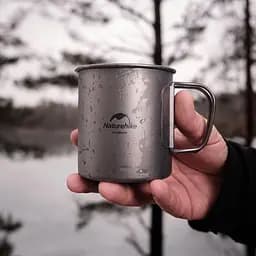 Кружка титанова з ручкою 450 мл Naturehike NH20CJ005 - мініатюра 8