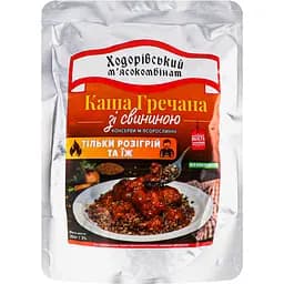 Каша гречневая Ходорівський м'ясокомбінат со свининой 350 г (923790)