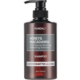 Відновлюючий шампунь з медом та олією макадамії Honey & Macadamia Nature Shampoo Honey&Bitter Almond Kundal 500 мл