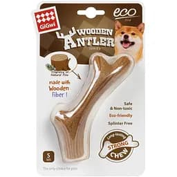 Игрушка для собак GiGwi Wooden Antler, рог, S, 14х2 см (2340)