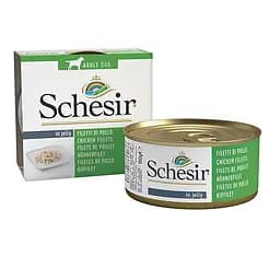 Влажный корм для собак Schesir Chicken Fillet 150 г Шезир филе курицы натуральный