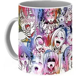 Кухоль GeekLand Ахегао Ahegao anime А 02.03 330 мл білий - мініатюра 3