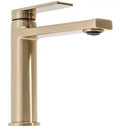 Змішувач для умивальника Rea Verso низький brushed gold REA-B6555, Золотий - мініатюра 3