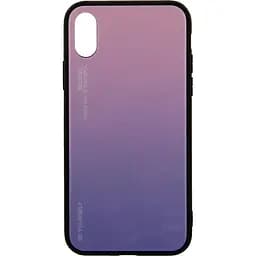 Чохол-накладка Toto Gradient Glass Case Apple iPhone X Pink