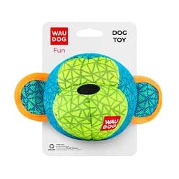 Игрушка для собак Waudog Fun Обезьяна Ш 16 см Дл 10 см голубая