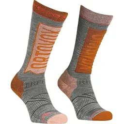 Носки Ortovox Free Ride Long Socks W 35-38 Серый/Оранжевий (1054-025.001.1080)