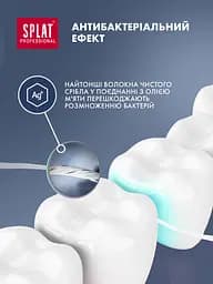 Нитка зубна Splat Professional Dental Floss Mint & Silver з волокнами срібла та м'ятою 30 м - мініатюра 5