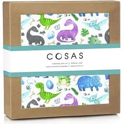 Наматрасник непромокаемый Cosas Color Dino 70х120 см фиолетовый (WaterSheet_DinoColor_120)