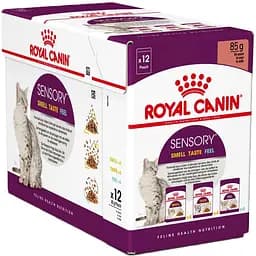 Уцінка. Вологий корм для дорослих кішок Royal Canin Sensory Multipack 12 шт x 85 г