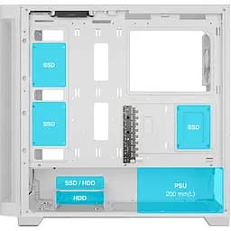 Корпус GAMDIAS ATHENA M3 WH (4711514501162) Без БП - мініатюра 12