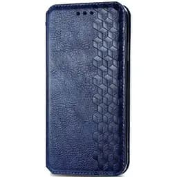 Шкіряний чохол-книжка Getman Cubic (PU) для Xiaomi Redmi 9C Синій