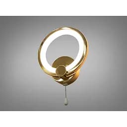 Світлодіодне бра Romin в кабінет потужністю 17 Вт золото