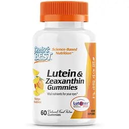 Натуральна добавка Doctor's Best Lutein and Zeaxanthin Манго 60 жувальних таблеток