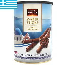 Вафельні палочки Feiny Biscuits  з темним шоколадним кремом 400 г 