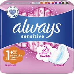 Прокладки гігієнічні Always Sensitive Normal 10 шт. - мініатюра 3