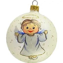 Ялинкова прикраса Санта Шоп Ангелики Благовісник скло (4820001112535)