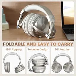 Гарнітура OneOdio Studio Pro C, Bluetooth+3,5мм, Silver - мініатюра 6