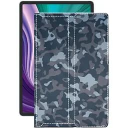 Чехол StatusCASE из экокожи для планшета Lenovo Pad 2021 Хаки-синий