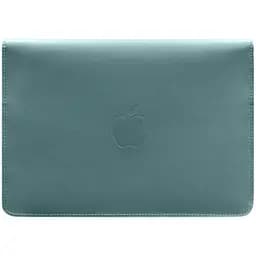 Шкіряний чохол-конверт BlankNote на магнітах для MacBook 15-16 дюйм Бірюзовий