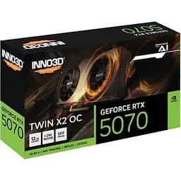 Відеокарта Inno3D GeForce RTX 5070 Twin X2 OC 12G (N50702-12D7X-195064N) EU [135688] - мініатюра 10