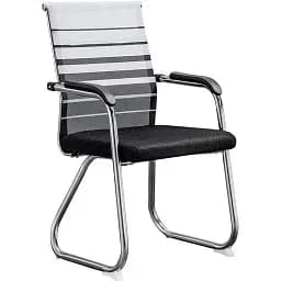 Офисное кресло GT Racer B-4029, черно-белое (B-4029 White/Gray/Black)