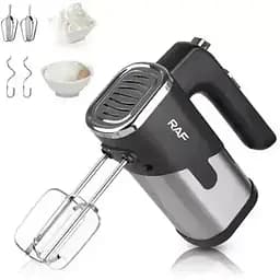 Ручний міксер кухонний R-6630 5 швидкостей 2 чорний насадки