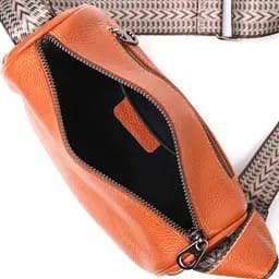 Невелика жіноча сумка з натуральної шкіри Vintage 22398 руда - мініатюра 4