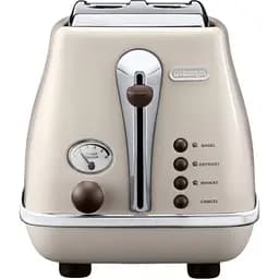 Тостер DeLonghi CTOV 2103 BG на 2 тости бежевий (0176129060/0230120036) - мініатюра 3
