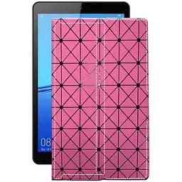 Чохол StatusCASE з екошкіри для планшету Huawei MediaPad M5 lite 8 Рожевий ромб