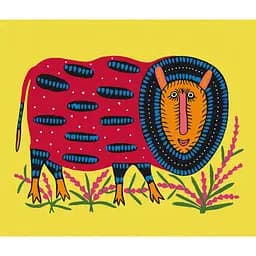 Картина за номерами Дика овечка Maria Prymachenko Brushme 50х60 см різнокольорова 000276946