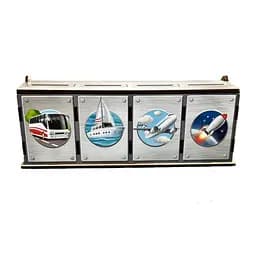 Настільна розвиваюча гра "Види транспорту" Ubumblebees (ПСФ109) PSF109 комодик-сортер