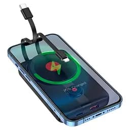 Power bank Hoco J92 22.5W/PD20W/QC3.0/ MagSafe Wireless Charger 10000mah чорний - мініатюра 3