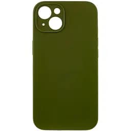 Чохол Silicone Case із захистом камери Full Apple iPhone 15 Plus Army Green