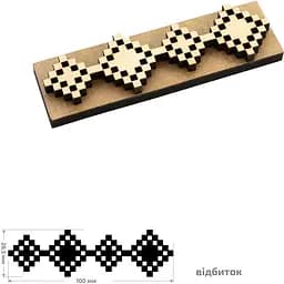 Штамп для вибійки Rosa Talent №28 Вишиванка 3x10см