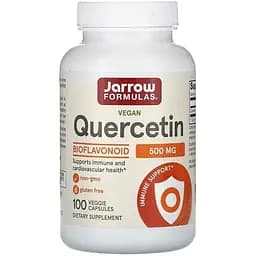 Кверцетин Jarrow Formulas Quercetin 500 mg, 100 вегакапсул для поддержки иммунитета