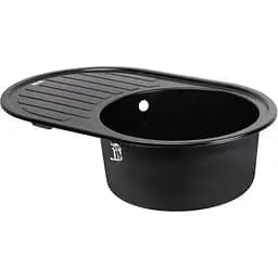 Кухонна мийка Lidz 780x500/200 BLM-14 чорний металік (LIDZBLM14780500200) - мініатюра 2