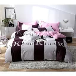 Комплект постельного белья TAG Tekstil с компаньоном Евро Разноцветный 000143388 (S463)