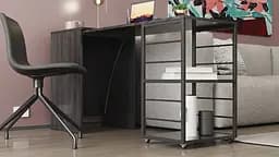 Стіл-тумба трансформер Смарт 2/1 Ferrum-decor 750x1450x500 Чорний метал ДСП Сосна Кембра 16 мм (FRD-105097) - мініатюра 4