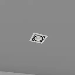 Вбудований світильник Skarlat RGL7116-1 1x18W WH+BK 4000K