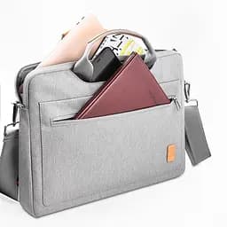 Сумка для ноутбука Wiwu Pioneer Shoulder Handbag for MacBook 16/15.4" Grey [72993] - мініатюра 4