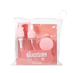 Дорожный набор емкостей WH Travel Bottles Set 4 шт. , розовый