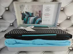 Комплект постільної білизни Belizza Zigo Turquoise Євро Різнобарвний 000230422 - мініатюра 3