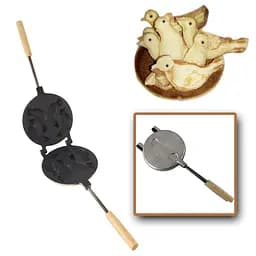 Форма для выпечки пасхального печенья в виде птиц "Жаворонки" (Птицы) с антипригарным / тефлоновым покрытием, ХЕАЗ 81331