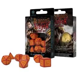 Набір кубиків Dragon Slayer Red & orange Dice Set , 7 шт. (SDRS1D)