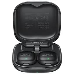 Петличный беспроводной микрофон Acefast R1 Dual-mic Lightning Black
